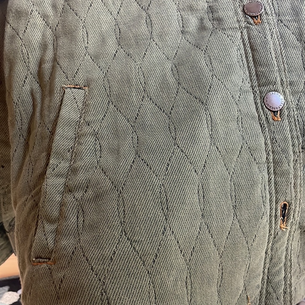 Jachs Girlfriend Size Small Woman’s Olive Green Quilted Jacket - Picture 4 of 13
